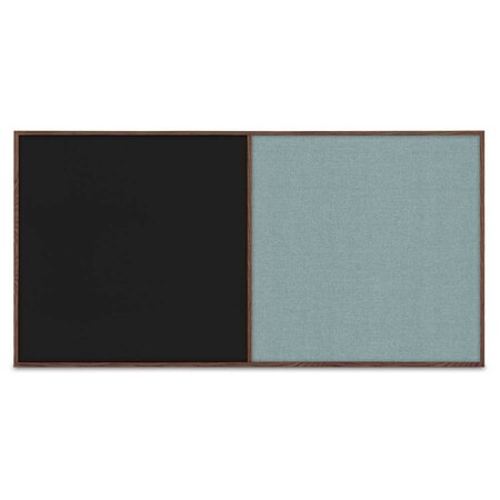 United Visual Products Enclosed Corkboard, 1 Door, 72"x48", 4" Fra, UV3412-BRONZE-DBURGU UV3412-BRONZE-DBURGU